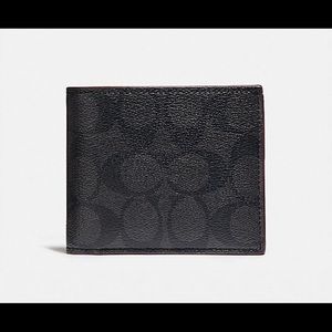 Mens Coach trifold wallet